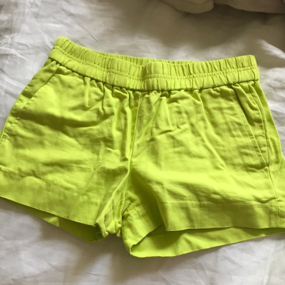 Neon jcrew shorts